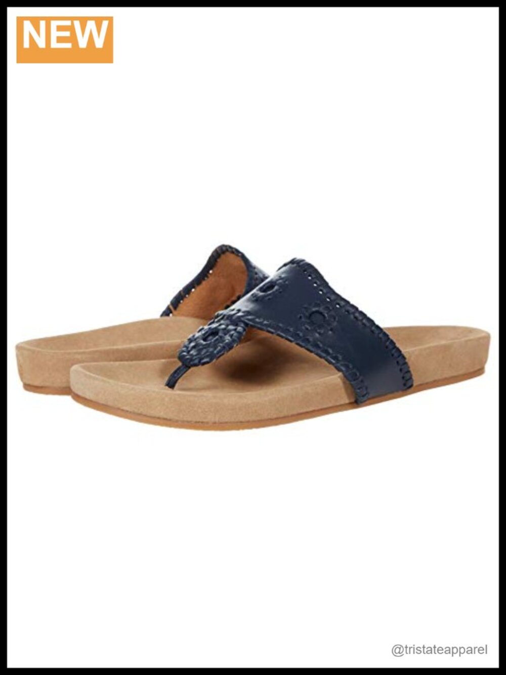 Jack Rogers Jacks Comfort Slide Sandal Leather Upper Flat